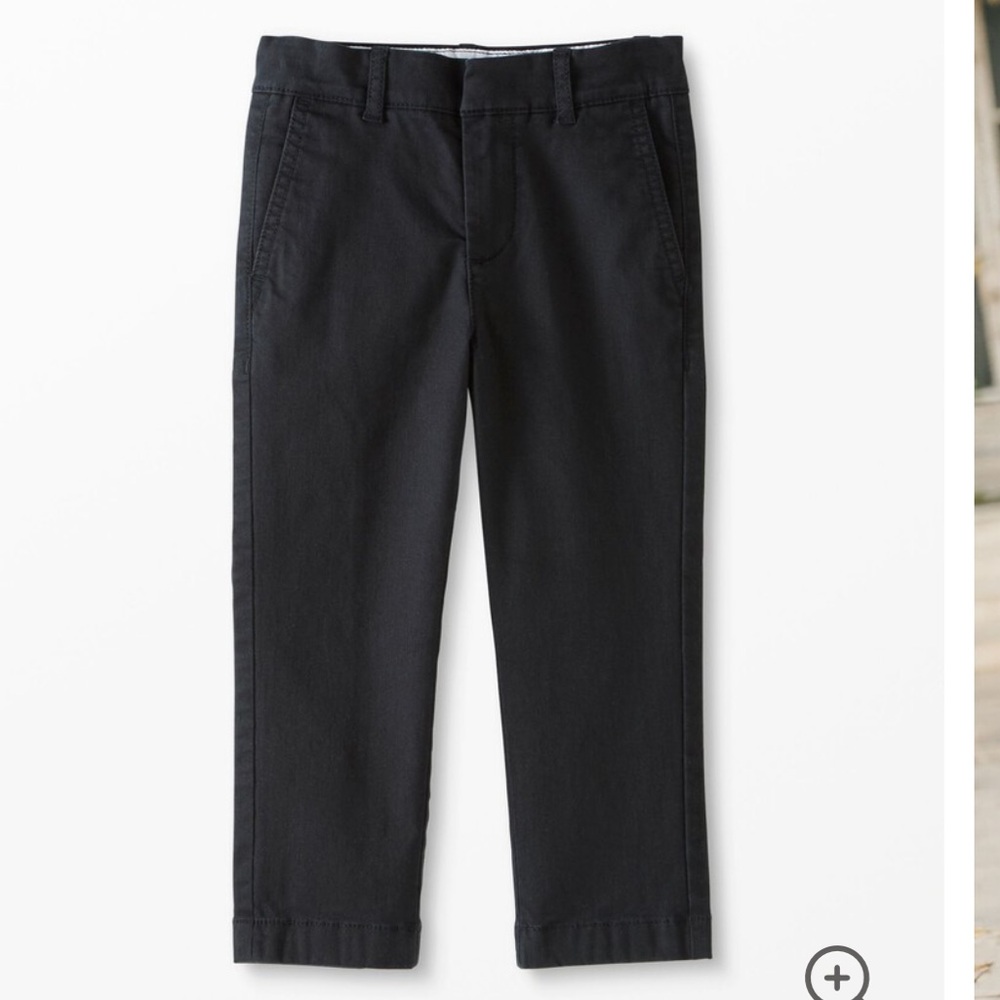 Hannah Andersson Pull-On Classic Twill Pants in Black, 4